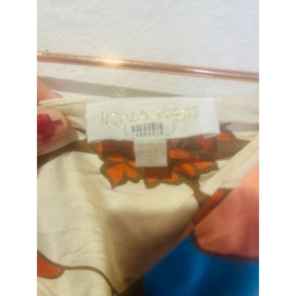 RONNY KOBO Women's Floral Printed Retro Mid Cutouts Scoop Back Dress Size Small - Picture 6 of 7